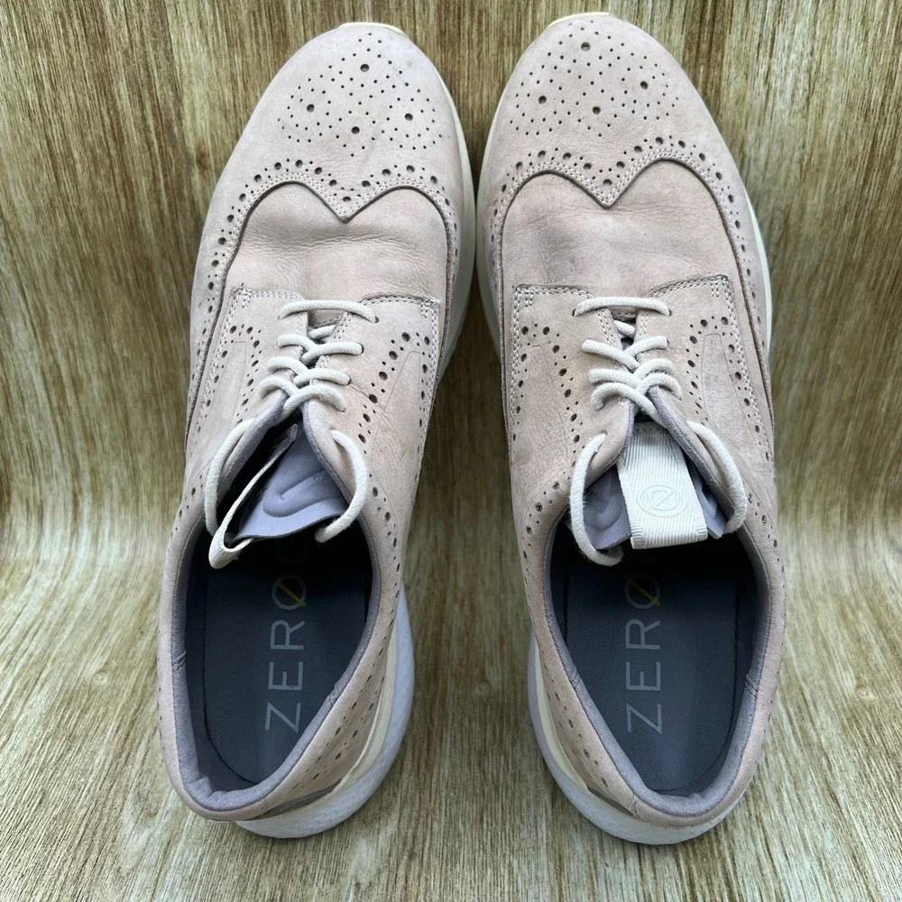 Cole Haan Zerogrand Changepace Men's Size 12 M Wingtip Birch Nubuck Suede C35821
